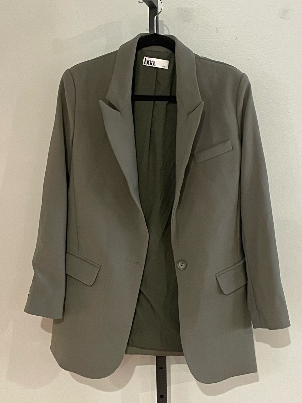 Because of Alice (BOA) Blazer Jacket in Moss Green Color Size Small